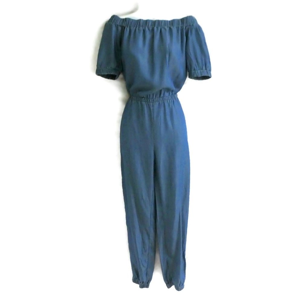 Michael Kors Jumpsuit Chambray Off On Shoulder XS